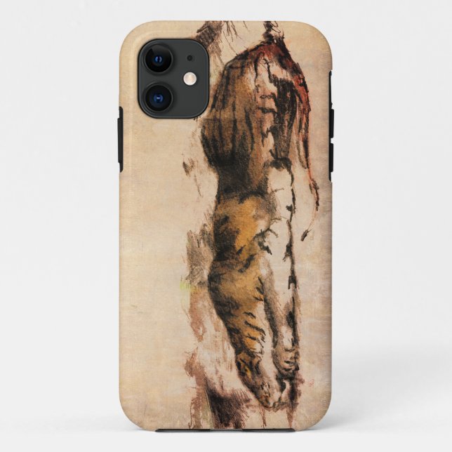 Funda De Case-Mate Para iPhone estuche de iphone tiger mentiroso (Reverso)