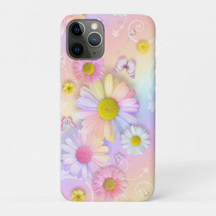 Funda Para iPhone 11 Pro Estuche de moda Daisy Floral Funda-Mate para iPhon