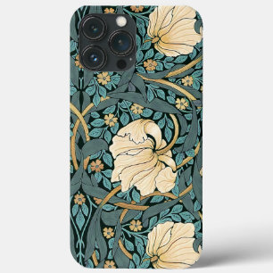 Funda Para iPhone 13 Pro Max Estuche de Patrón Antiguo William Morris Pimpernel