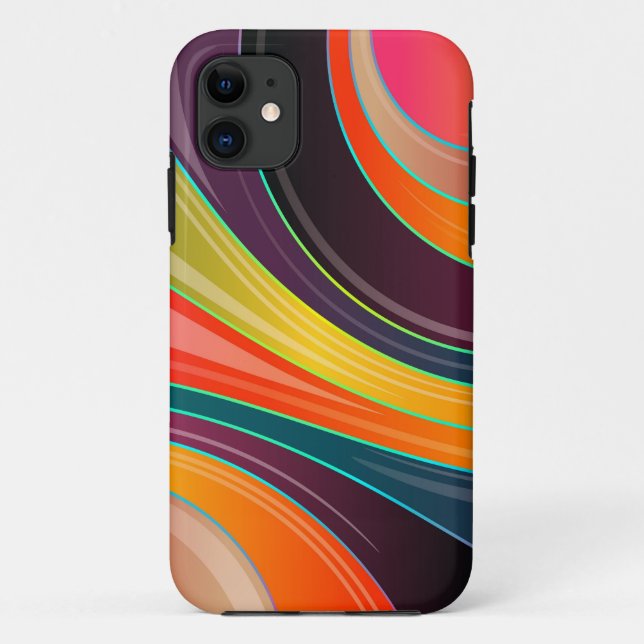Funda De Case-Mate Para iPhone estuche de teléfono abstracto con remolino de círc (Reverso)