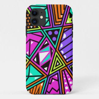 Funda Para iPhone 11 estuche de teléfono abstracto de neón colorido