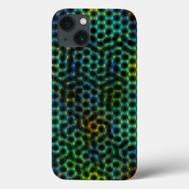 Funda Para iPhone 13 Estuche de teléfono celular, verde con círculo y f