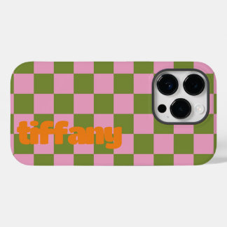 Funda Para iPhone 14 Pro De Case-Mate Estuche de teléfono color verde rosa