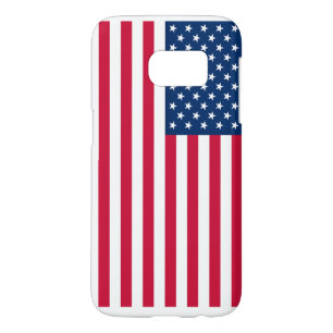 Funda Para Samsung Galaxy S7 Estuche de teléfono con bandera estadounidense Pat