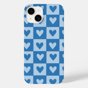 Funda Para iPhone 14 De Case-Mate Estuche de teléfono con control de corazón azul y 