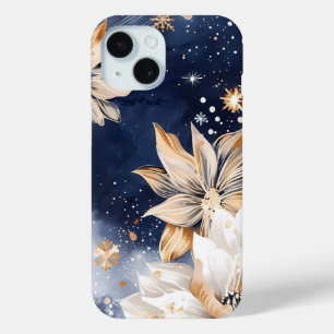 Funda Para iPhone 15 Estuche de teléfono con elegancia floral de median