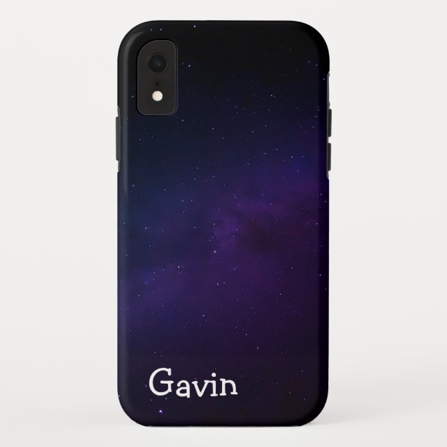 Funda De Case-Mate Para iPhone Estuche de teléfono con nombre Galaxy personalizad (Reverso)