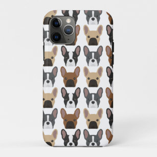 Funda Para iPhone 11 Pro Estuche de teléfono con patrón de Bulldog francés