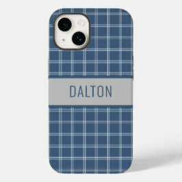 Funda Para iPhone 14 De Case-Mate Estuche de teléfono con placa azul personalizado