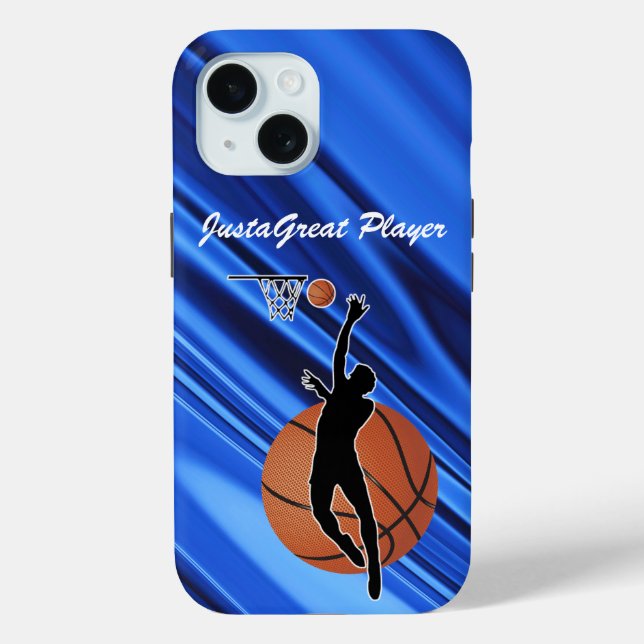 Funda De Case-Mate Para iPhone Estuche de teléfono con tema de baloncesto (Reverso )