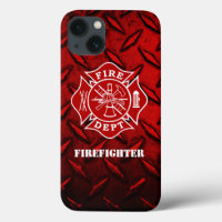 Estuche de teléfono cruzado maltés para bomberos, 