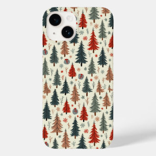 Funda Para iPhone 14 De Case-Mate estuche de teléfono de árbol de Navidad