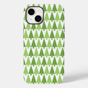 Funda Para iPhone 14 De Case-Mate Estuche de teléfono de árboles de Navidad