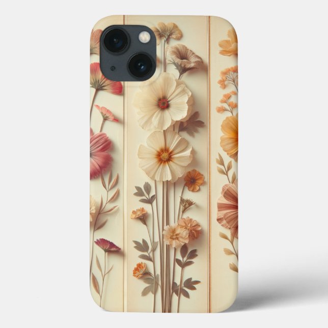 Funda De Case-Mate Para iPhone Estuche de teléfono de arte floral (Reverso)