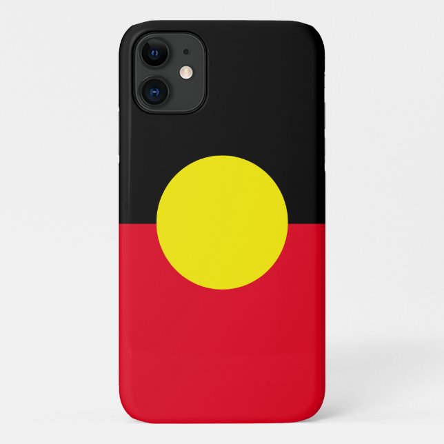 Funda De Case-Mate Para iPhone Estuche de teléfono de bandera aborigen (Reverso)