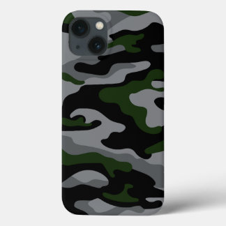 Funda Para iPhone 13 Estuche de teléfono de camuflaje del patrón del ej