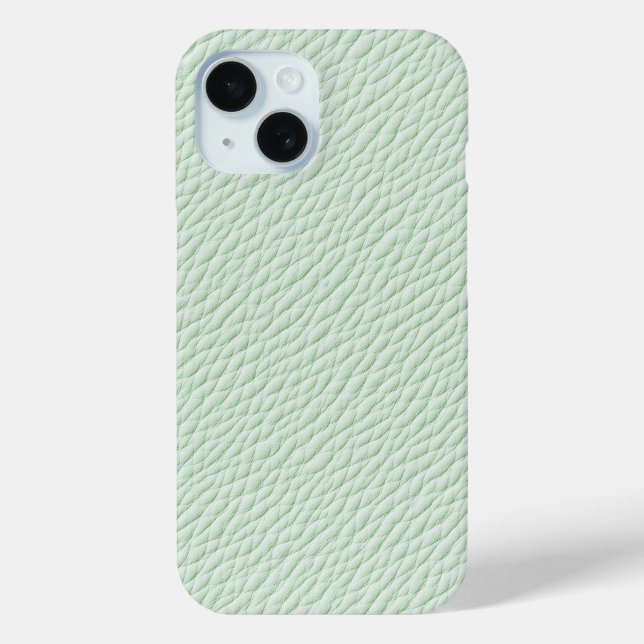 Funda De Case-Mate Para iPhone Estuche de teléfono de cuero texturizado Mint Gree (Reverso )