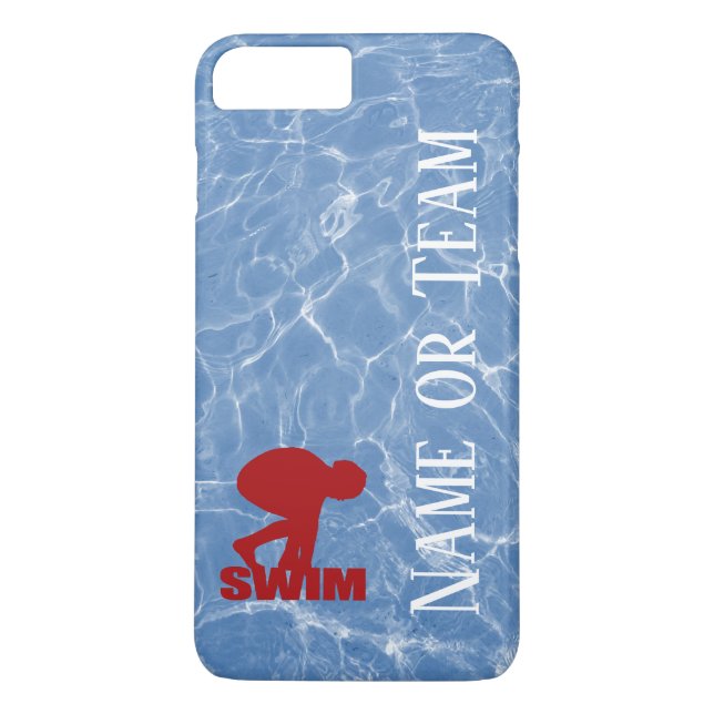 Funda De Case-Mate Para iPhone Estuche De Teléfono De Diseño De Swim Personalizad (Reverso)
