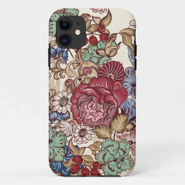 Funda De Case-Mate Para iPhone estuche de teléfono de diseño floral (Reverso)