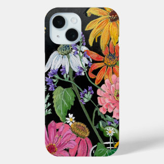 Funda Para iPhone 15 Estuche de teléfono de flor