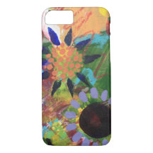 Estuche de teléfono de Flores abstractas