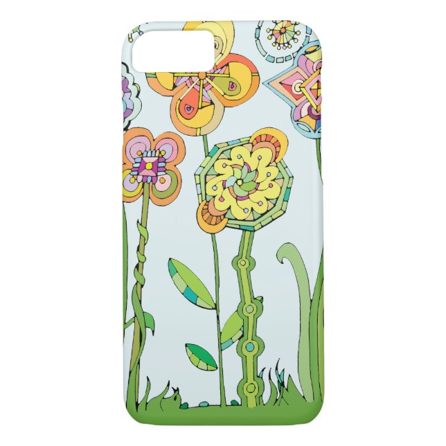 Funda De Case-Mate Para iPhone Estuche de teléfono de flores caprichosas (Reverso)
