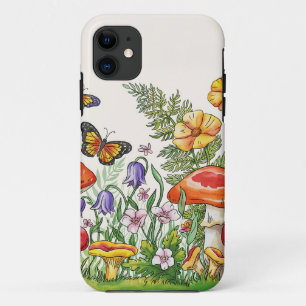 Funda Para iPhone 11 Estuche de teléfono de flores de verano