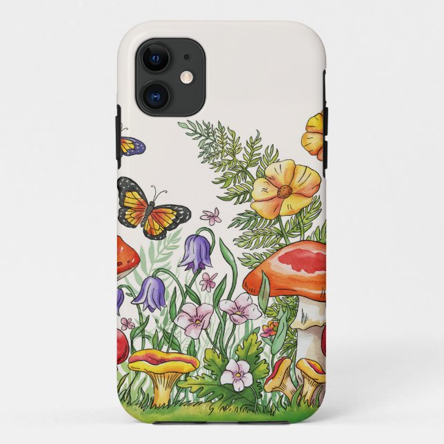 Funda De Case-Mate Para iPhone Estuche de teléfono de flores de verano (Reverso)