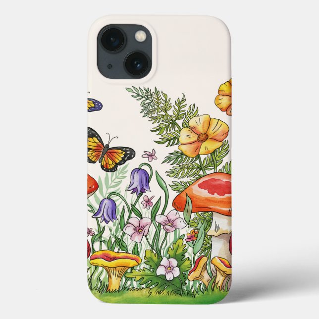 Funda De Case-Mate Para iPhone Estuche de teléfono de flores de verano (Reverso)