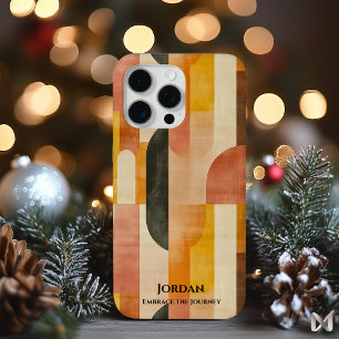 Funda Para iPhone 15 Pro Max Estuche de teléfono de gradiente cálido abstracto