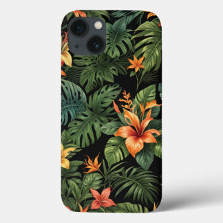Funda Para iPhone 13 estuche de teléfono de impresión de flores