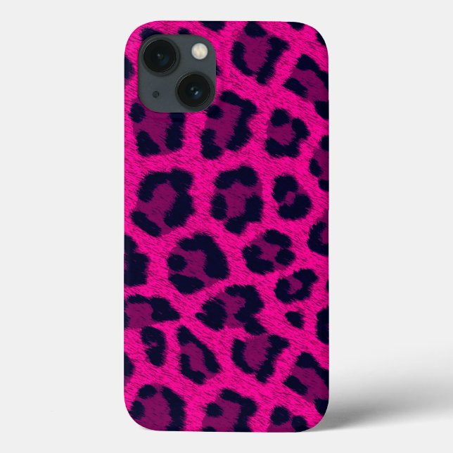 Funda De Case-Mate Para iPhone Estuche de teléfono de impresión Leopardo Rosado C (Reverso)