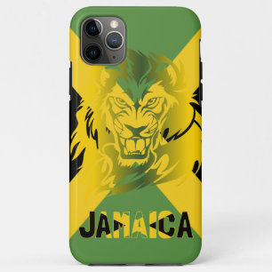 Funda Para iPhone 11 Pro Max Estuche de teléfono de león con bandera de Jamai