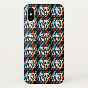 Funda Para iPhone X Estuche de teléfono de líneas de Fiesta CBC