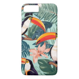 Funda Para iPhone 8 Plus/7 Plus Estuche de teléfono de loro tropical ​