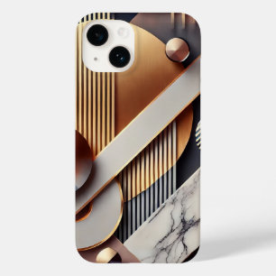 Funda Para iPhone 14 De Case-Mate Estuche de teléfono de mármol geométrico de lujo