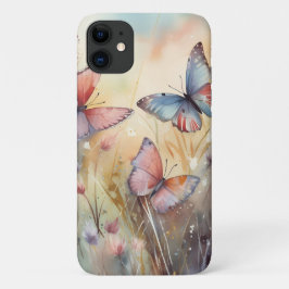 Funda Para iPhone 11 Estuche de teléfono de muelle exclusivo de flor de