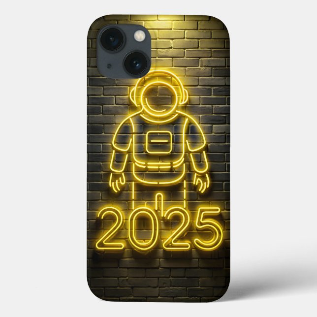 Funda De Case-Mate Para iPhone Estuche de teléfono de neón astronauta de 2025 (Reverso)