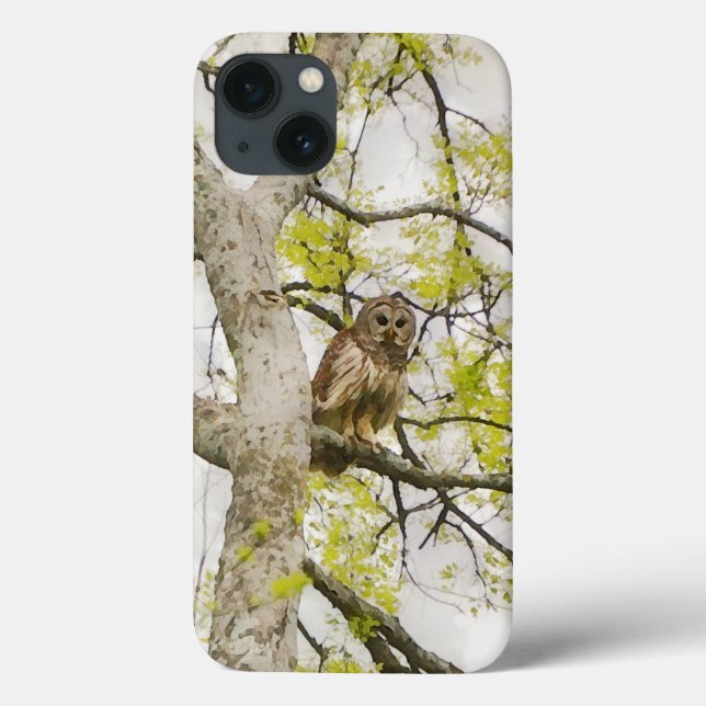 Funda De Case-Mate Para iPhone Estuche de teléfono de Owl Art Wild Nature (Reverso)