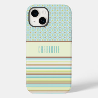 Funda Para iPhone 14 De Case-Mate Estuche de teléfono de patrón verde lima y Verde a