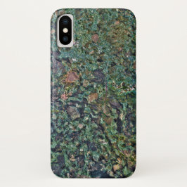 Funda Para iPhone X Estuche de teléfono de piedra granítica
