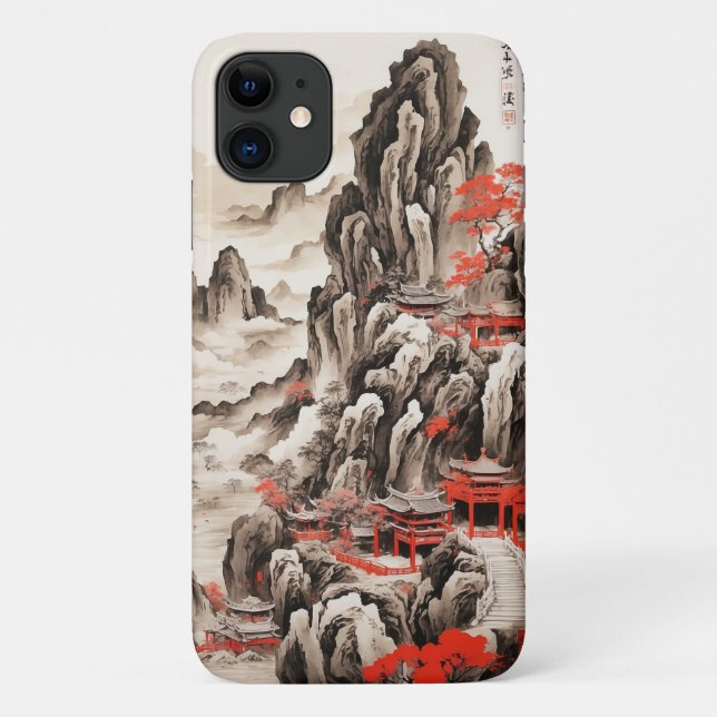 Funda De Case-Mate Para iPhone Estuche de teléfono de pintura de tinta japonesa - (Reverso)