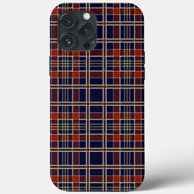 Funda De Case-Mate Para iPhone estuche de teléfono de plaid escocés (Reverso )
