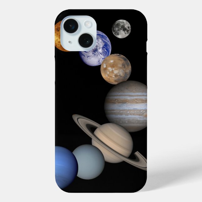 Funda De Case-Mate Para iPhone Estuche de teléfono de planetas de sistema solar (Reverso )