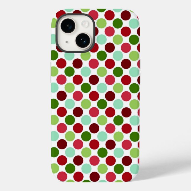 Funda De Case-Mate Para iPhone Estuche de teléfono de puntos de polka (Reverso )