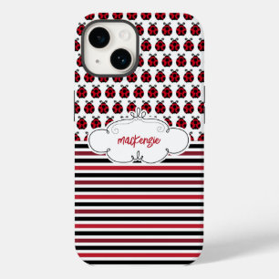Funda Para iPhone 14 De Case-Mate Estuche de teléfono de rayas y liebres personaliza