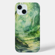 Estuche de teléfono de ruta de bosque encantado