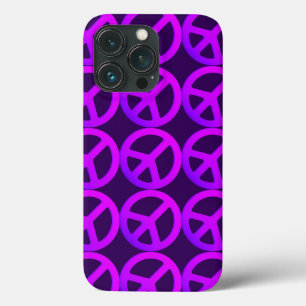 Funda Para iPhone 13 Pro Estuche de teléfono de signo de paz rosa