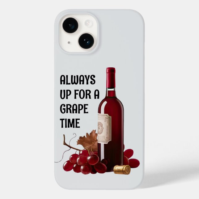 Funda De Case-Mate Para iPhone Estuche de teléfono de tiempo de vino rojo (Reverso )