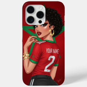 Funda Para iPhone 15 Pro Max Estuche de teléfono de ventilador marroquí persona